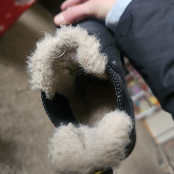 Dr. Martens Black Faux Fur Chelsea Boots - Picture 5 of 6
